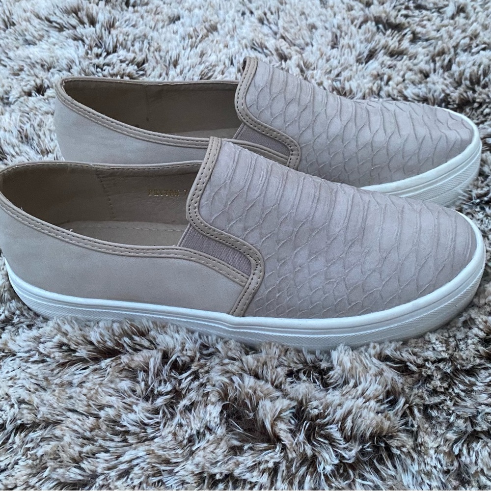 Textured Slip-On Sneakers